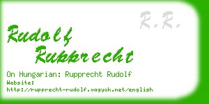 rudolf rupprecht business card